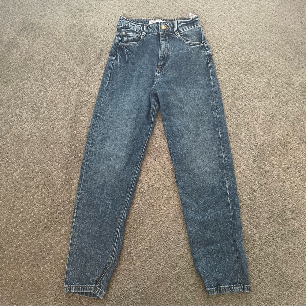 Zara High Waisted Boyfriend Jeans